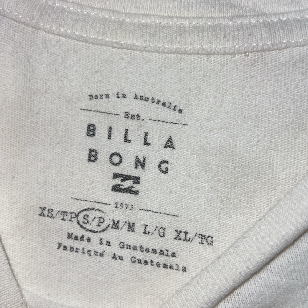 Billabong Cream Tee with Tiger and Floral Design - Picture 2 of 6